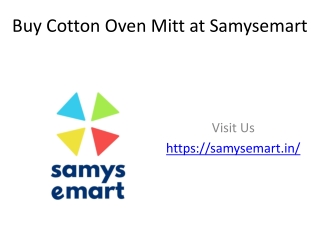 Buy Cotton Oven Mitt at Samysemart