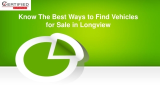 vehicles for sale in Longview