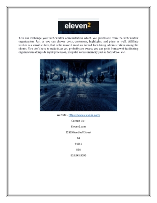 Website Reseller Hosting | Eleven2.com