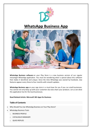WhatsApp Business App