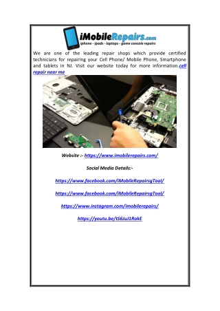 Cell Repair Near Me | Imobilerepairs.com
