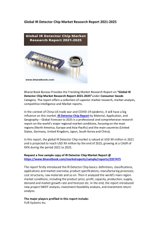 Global IR Detector Chip Market Research Report 2021-2025