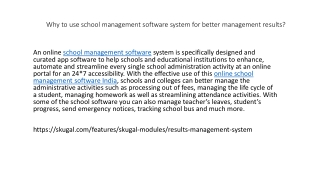 Why to use school management software system for better management results?