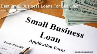 Best Small Business Loans For Bad Credit