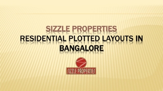 Book Premium Exclusive Residential Plots near Old madras Road Bangalore.