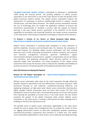 Global Humanoid Robot Market 2019: Global Trends, Key Players, Industry Analysis Report to 2025