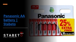 Panasonic AA battery | Stabeto