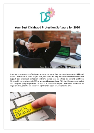 Your Best Clickfraud Protection Software for 2020