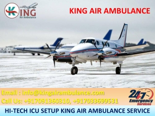 Air Ambulance Services in Patna and Delhi by King Ambulance