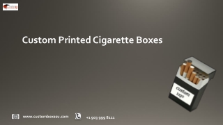 Custom printed cigarette boxes with Printed logo & Design