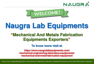 Mechanical And Metals Fabrication Equipments Exporters