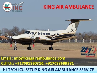 Best ICU Air Ambulance Services in Varanasi and Allahabad by king