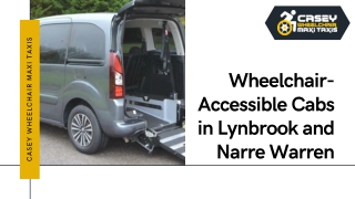 Wheelchair-Accessible Cabs in Lynbrook and Narre Warren