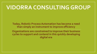 What is Robotic Process Automation? Vidorra RPA