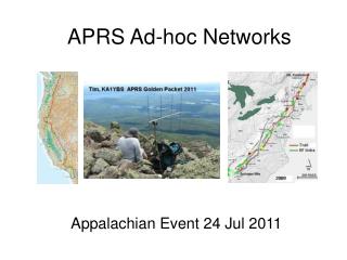 APRS Ad-hoc Networks