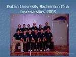 Dublin University Badminton Club