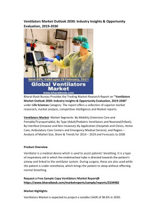 Global Ventilators Market Research Report Forecast 2030