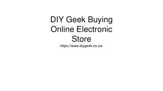 DIY Electronics South Africa