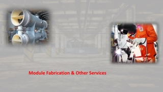 Module Fabrication & Other Services