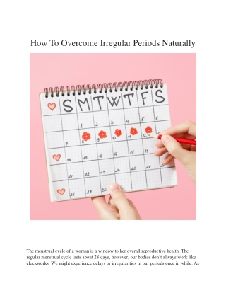 How To Overcome Irregular Periods Naturally | Kama Ayurveda