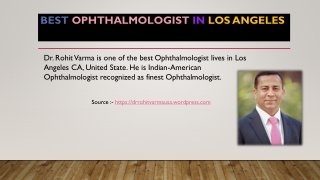 Best Opthalmologist- Dr. Rohit Varma