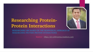 Dr. Rohit Varma- Researcher in proteins in retinitis pigmentosa