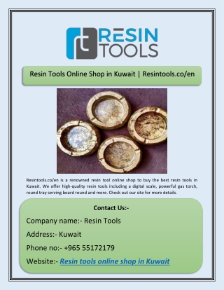 Resin Tools Online Shop in Kuwait | Resintools.co/en