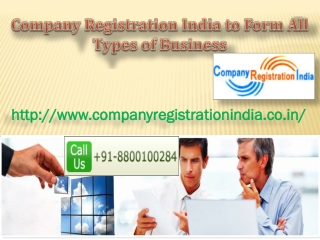 Company Registration India to Form All Types of Business