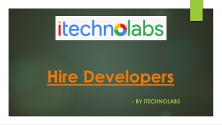Hire Developers – iTechnoLabs