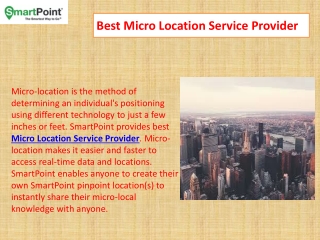 Top Micro Location Service Providers - SmartPoint