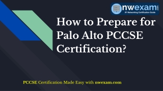 PCCSE Certification Exam Questions | Syllabus | Palo Alto PCCSE Study Guide