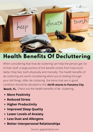 Health Benefits Of Decluttering