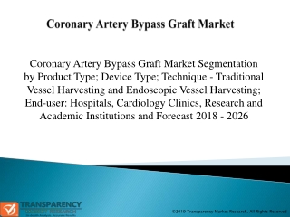 Coronary Artery Bypass Graft Market Size, Share & Trends | Industry Analysis Report, 2026