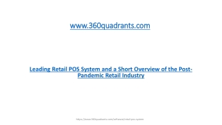 Leading Retail POS System and a Short Overview of the Post-Pandemic Retail Industry