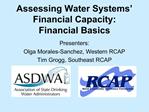 Assessing Water Systems Financial Capacity: Financial Basics