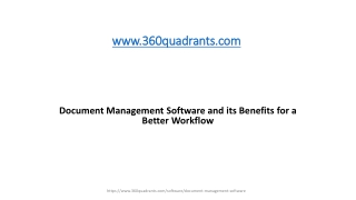 Document Management Software and its Benefits for a Better Workflow