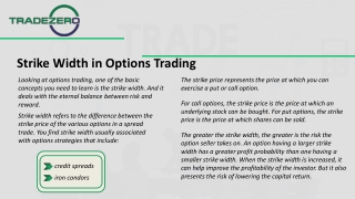 Strike Width in Options Trading