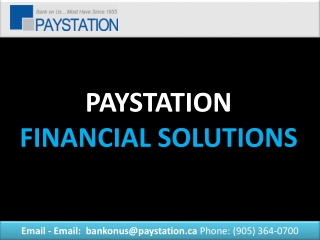 PAYSTATION FINANCIAL SOLUTIONS