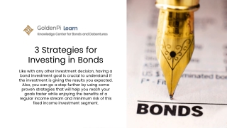 3 Strategies for Investing in Bonds - GoldenPi