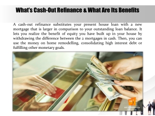 What’s Cash-Out Refinance & What Are Its Benefits