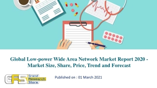Global Low-power Wide Area Network Market Report 2020 - Market Size, Share, Price, Trend and Forecast
