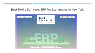 Best Textile Software, ERP for Ecommerce In New York