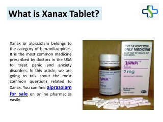 Things you must know about Xanax