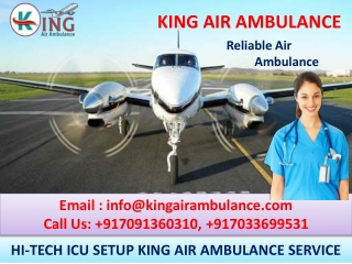 First Class Air Ambulance in Patna and Varanasi by King Air Ambulance