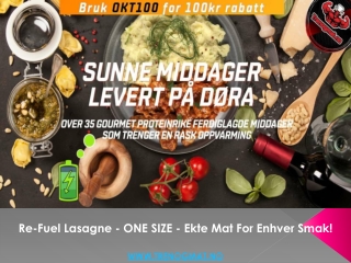 Re-Fuel Lasagne - ONE SIZE - Ekte Mat For Enhver Smak!