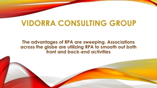 Top advantages of RPA