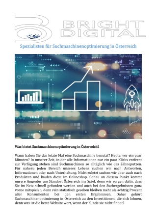 Spezialisten für Suchmaschinenoptimierung in Österreich