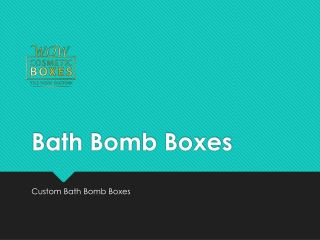 Bath Bomb Boxes