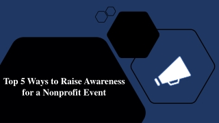 5 Creative ways to Raise Awareness for a Nonprofit Event