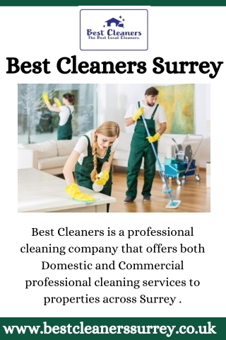 Best Cleaners Surrey - Domestic & Commercial Cleaning Services UK